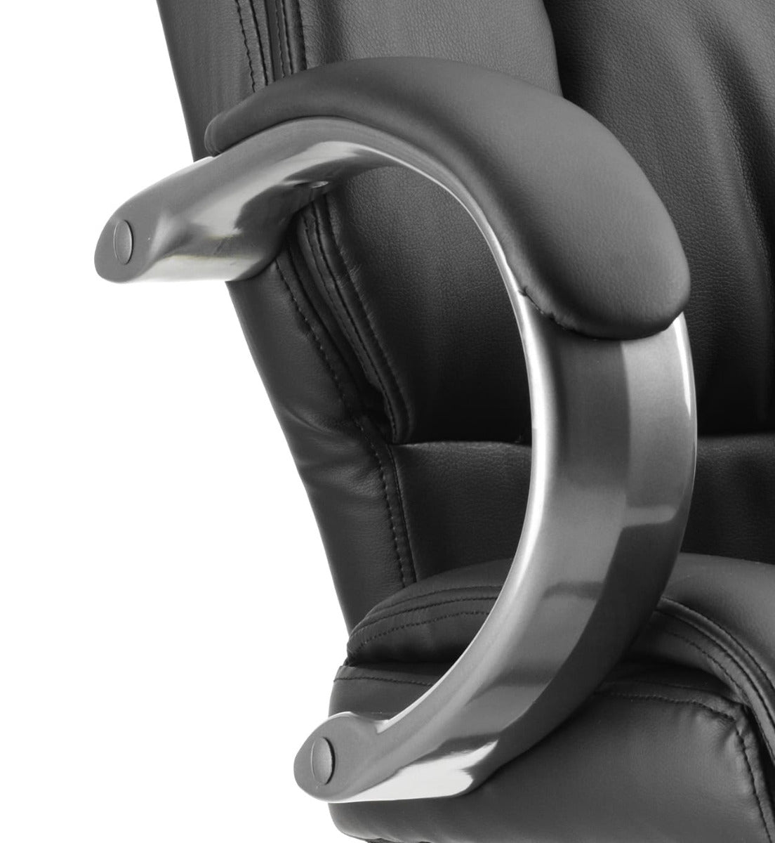 Galloway Black Bonded Leather Cantilever Office Chair